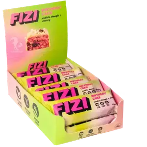 Батончик FIZI Cookie dough + Cherry, 45г, 10 шт. купити