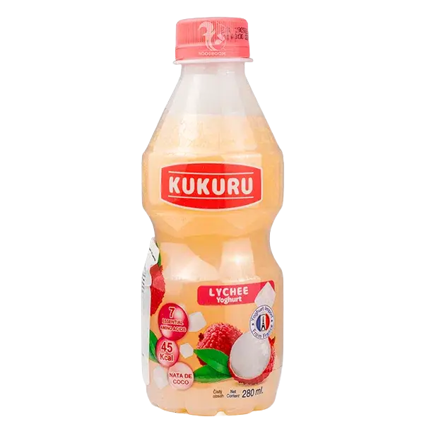 Йогуртовий напій Kukuru з лічі та кокосовим желе, 280мл купити