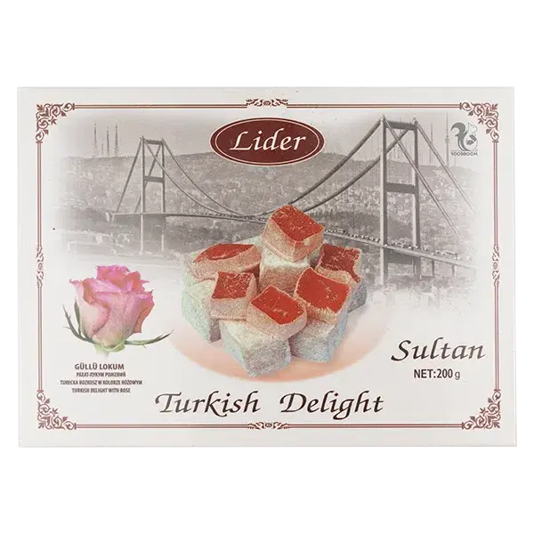 Турецький рахат-лукум Lider з трояндою, 200г купити
