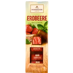 Шоколадні цукерки Niederegger зі смаком полуниці та базиліку, 100г купити