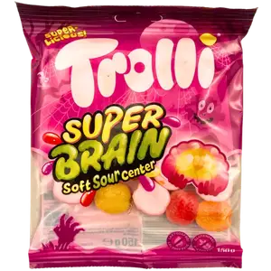 Цукерки Желейні Trolli Super Brain, 150г купити