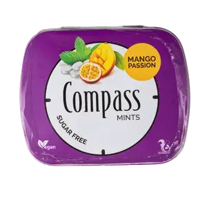 Льодяники Compass зі смаком манго (без цукру), 14г купити