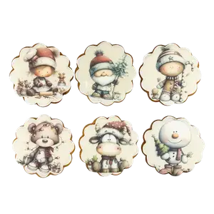 Імбирні пряники Зимова казка, 6шт (розмір d=8см) купити