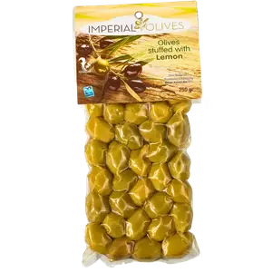Оливки Греція Imperial з лимоном, 250г купити