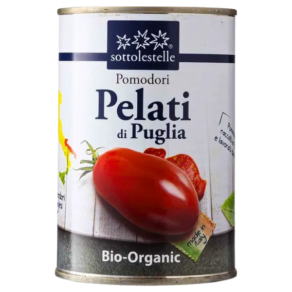 Томати консервовані очищені органічні Sottolestelle, 400г купити