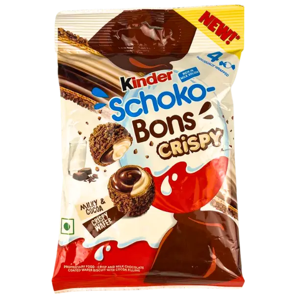 Цукерки Kinder Schoko bons crispy, 22,4г купити