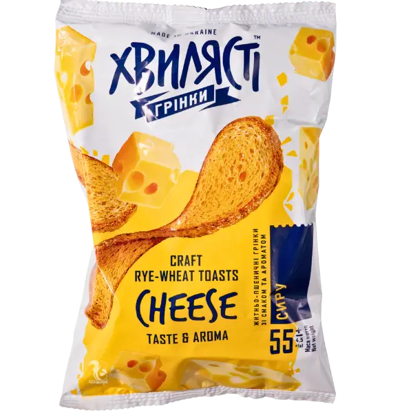 Хвилясті Грінки Cheese, 55г купити