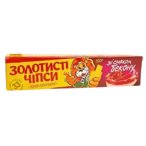 Чипси картопляні Золотисті зі смаком бекону, 100г купити