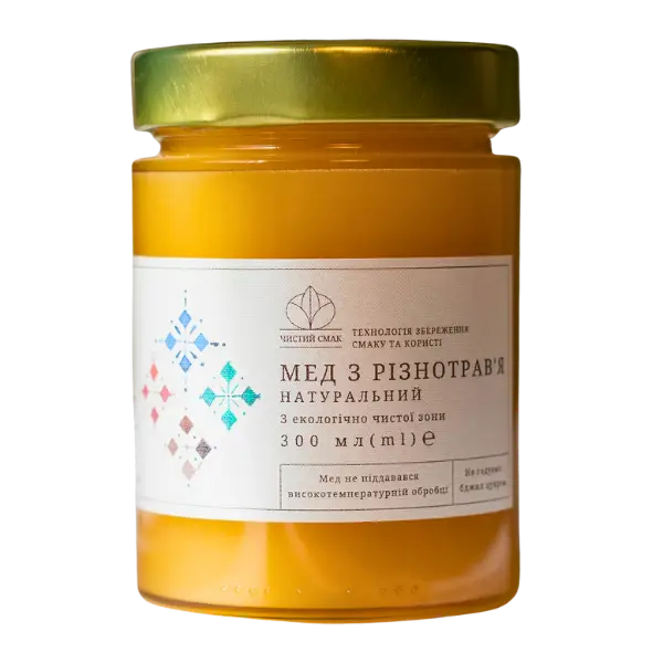 Мед з різнотрав'я натуральний, 300мл купити