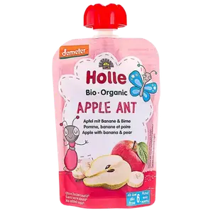 Пюре Apple Ant з яблуком, бананом і грушею органічне Holle (з 6 місяців), 100г купити