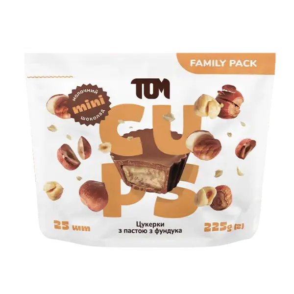 Цукерки з пастою з фундука в молочному шоколаді, 25шт купити