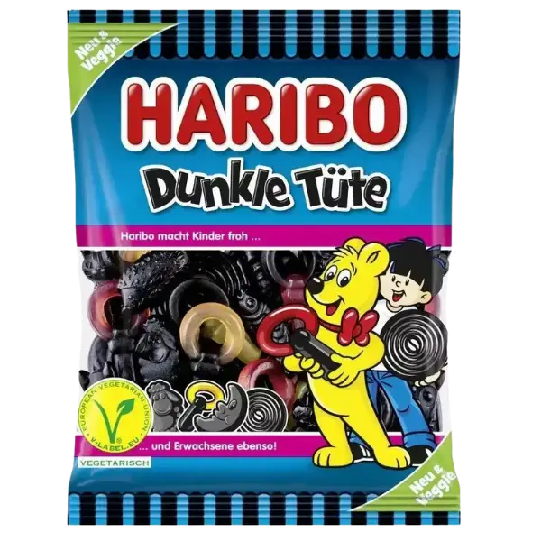 Цукерки Желейні Haribo Dunkle Tute, 175г купити