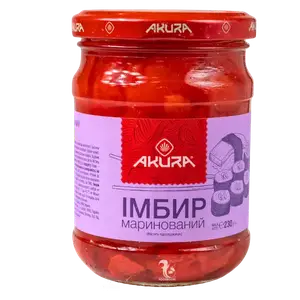 Імбир Маринований Рожевий Akura, 230мл AKURA купити