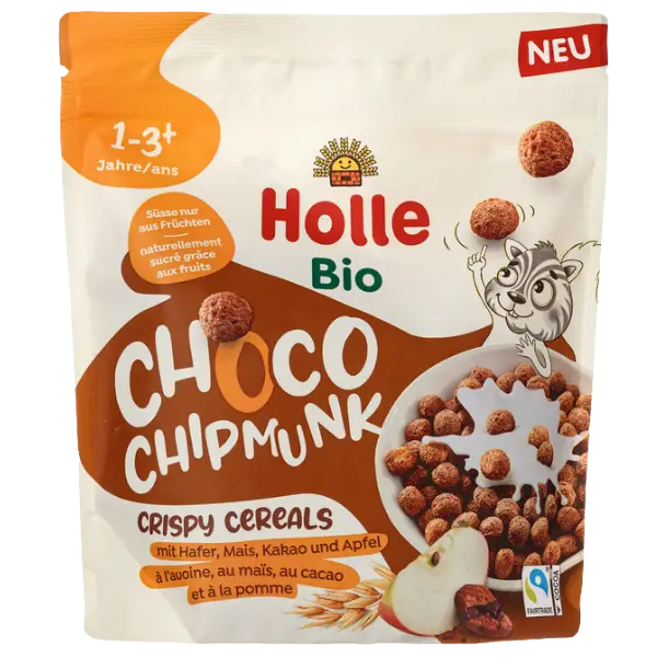 Пластівці хрусткі дитячі з шоколадом органічні Holle (з 12 місяців), 125г купити