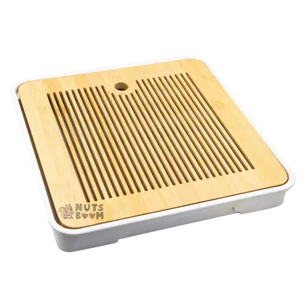 Чабань з бамбука Біла (квадрат) купити