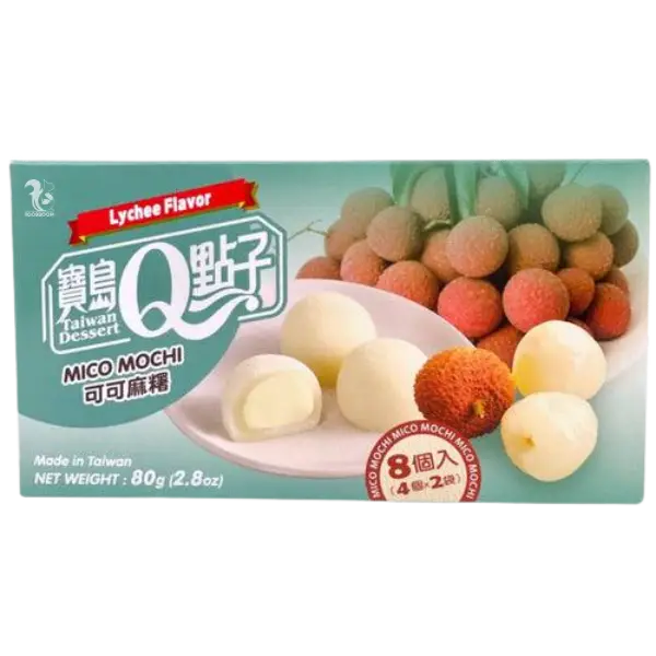 Японські тістечка мочі Q з какао та лічі, 80г купити