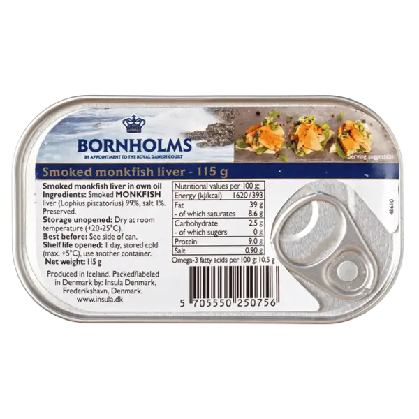 Консерви рибні Печінка Морського Чорта-копчена Bornholms, 115г купити