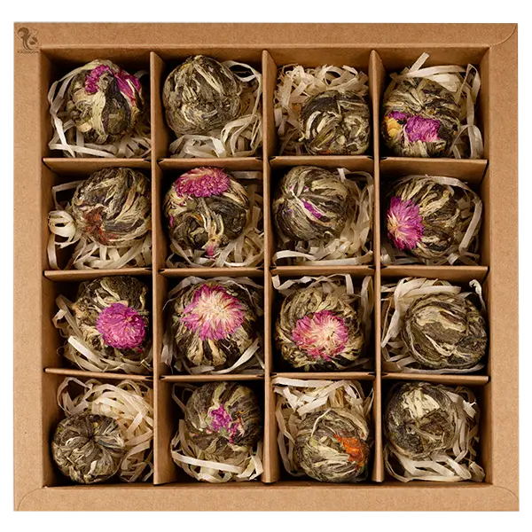 Подарунковий набір зв'язаних чаїв "Зелений мікс", 200г купити