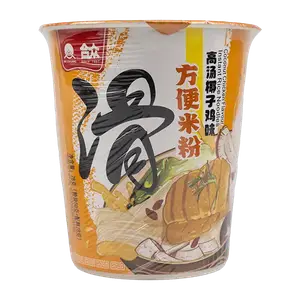 Локшина рисова Hezhong зі смаком куриці з кокосом, 78г купити