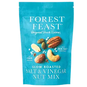 Суміш ядер горіхів смажених Морська сіль і сидровий оцет Forest Feast, 120г купити