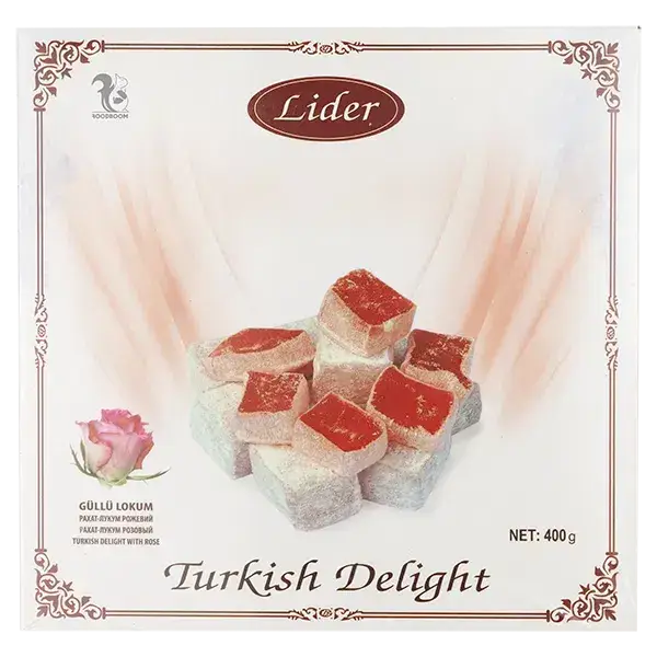 Турецький рахат-лукум Lider з трояндою, 400г купити