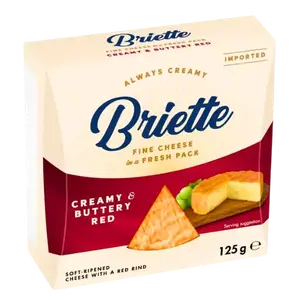 Сир м'який Briette вершковий з червоною скоринкою, 125г купити