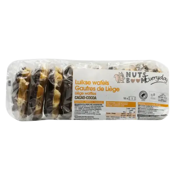 Бельгійські вафлі з шоколадом, 10х60г купити