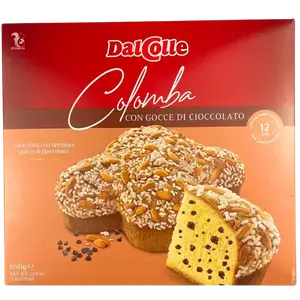 Панетоне DalColle з шоколадною крихтою та мигдалем, 650г купити