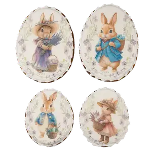 Набір імбирних пряників Великодня родина, 4шт (розмір 13х9см, 10х8см) купити