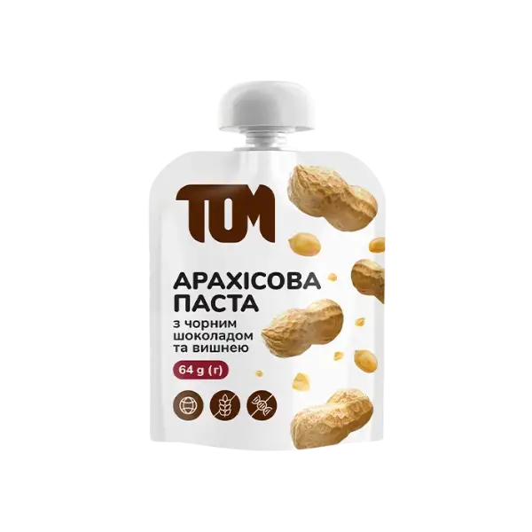 Арахісова паста з чорним шоколадом та вишнею, 64г купити