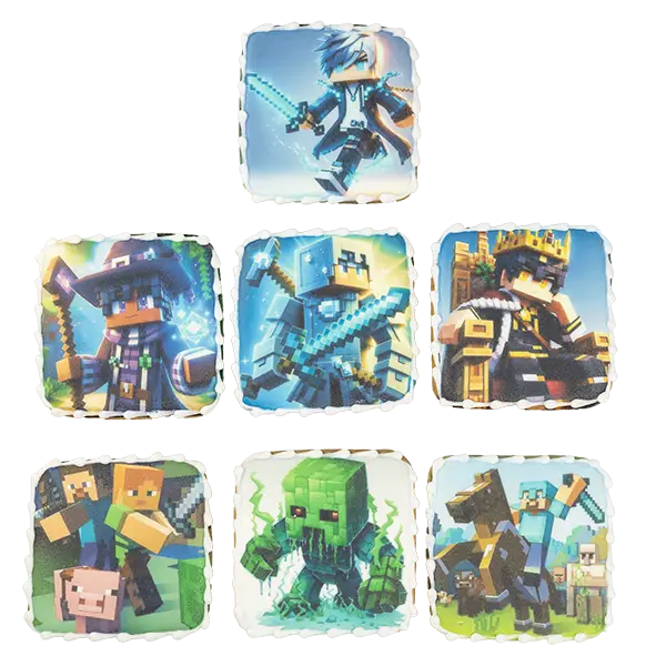 Імбирні пряники "Набір Minecraft", 7шт (розмір 8*8см) купити