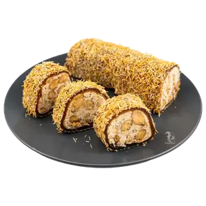 Турецький рахат-лукум №3732 карамельно-мигдалевий з катаїфі, 100 г купити