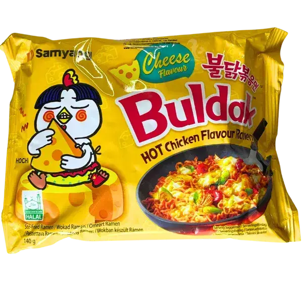 Локшина Buldak Ramen гостра курка з сиром, 140г купити