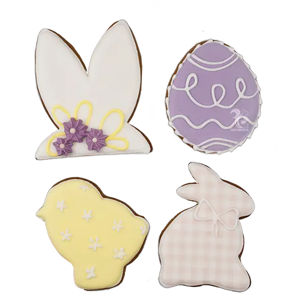 Набір імбирних пряників Великодній декор, 4шт (розмір 9х7см) купити