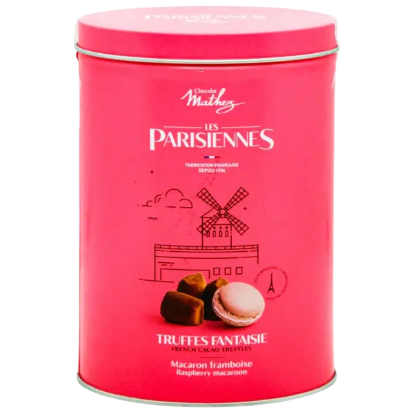 Шоколадні цукерки Трюфелі з малиновими макаронами Mathez, 200г купити