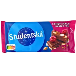 Молочний шоколад Studentska зі смаком малини, 170г купити