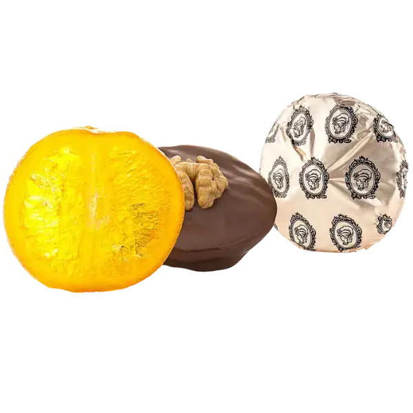 Orange walnut Laurence/ Апельсин з горіхом в шоколаді, 200 г купити