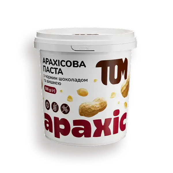 Арахісова паста з чорним шоколадом та вишнею, 500г купити