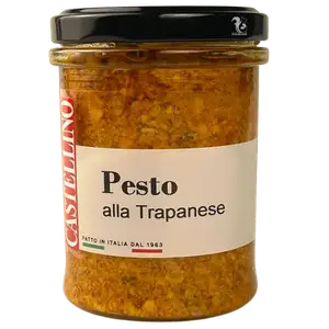 Соус песто Трапанезе з томатами, мигдалем, базиліком Castellino, 180г купити