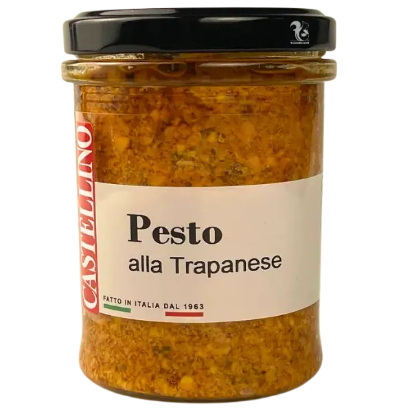 Соус песто Трапанезе з томатами, мигдалем, базиліком Castellino, 180г купити