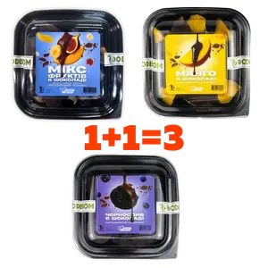 Манго, Мікс фруктів та Чорнослив в шоколаді, 1,4кг (1+1=3) купити