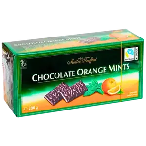 Шоколадні пластинки з апельсином Maitre Truffout, 200г купити