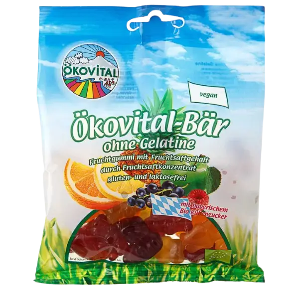 Цукерки желейні Ведмедики органічні Okovital ( без желатину), 80г купити
