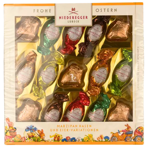 Шоколадні яйця та зайчики Niederegger марципановий мікс, 187г купити