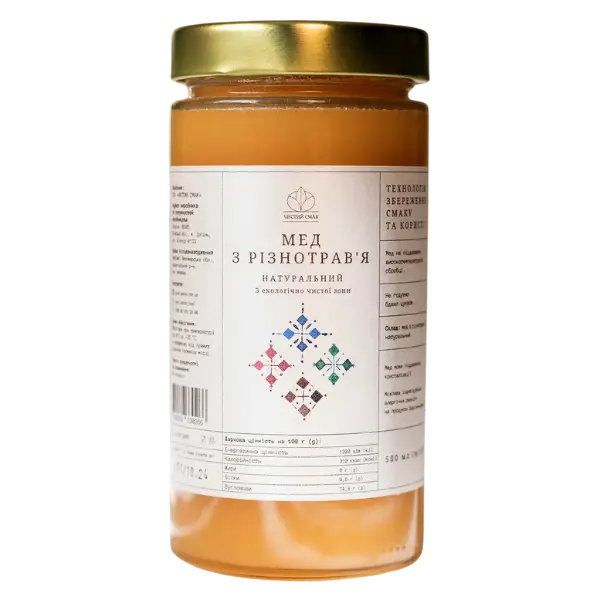Мед з різнотрав'я натуральний, 500мл купити