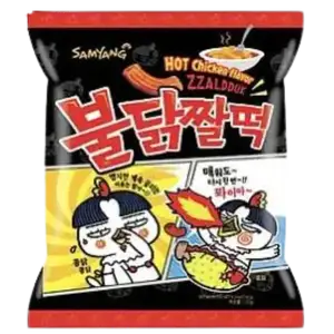 Гострий снек зі смаком курки Zzaldduk Samyang, 120г купити