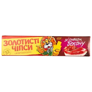 Чипси картопляні Золотисті зі смаком бекону, 100г купити