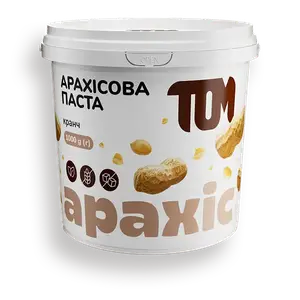 Арахісова паста з шматочками арахісу (кранч), 1кг купити