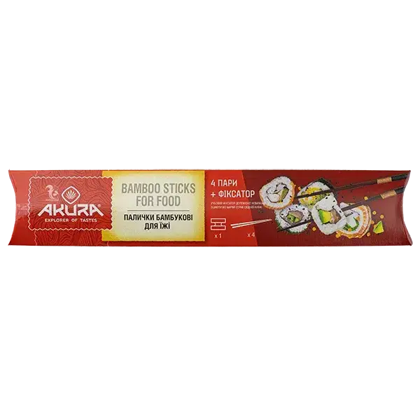 Палички бамбукові з тримачем 4х2 AKURA купити