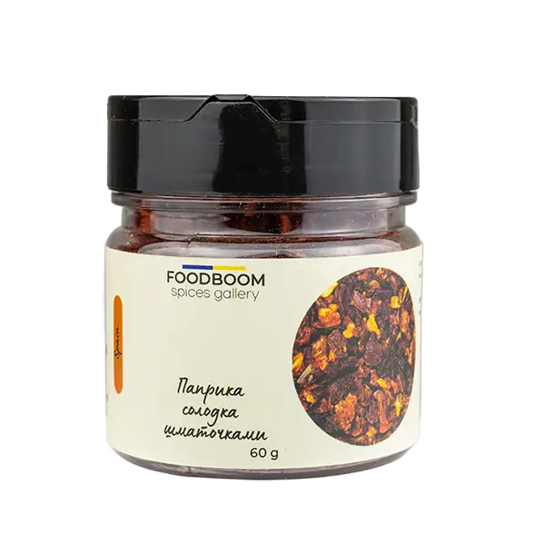 Паприка солодка шматочками, 60г купити